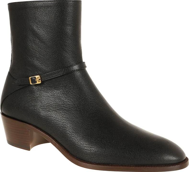 Valentino Garavani Zwarte Bootie Schoenen Black Heren