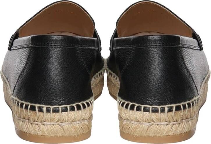 Valentino Garavani Zwarte Espadrilles Platte Schoenen Black Heren