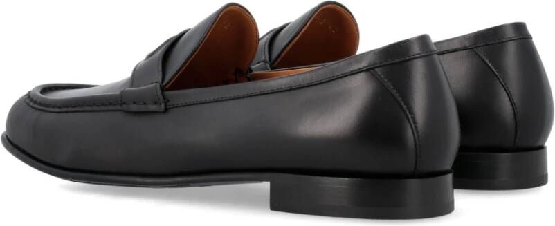 Valentino Garavani Zwarte Gesloten Loafer VLogo Detail Black Heren