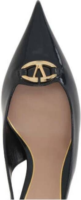 Valentino Garavani Zwarte Hak Slingback VLogo Signature Black Dames