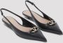 Valentino Garavani Zwarte Leren Ballerina's Elegante Stijl Black Dames - Thumbnail 3