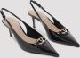 Valentino Garavani Zwarte Leren Pantoffels Elegante Stijl Black Dames - Thumbnail 3