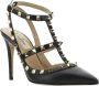 Valentino Garavani Zwarte Leren Pumps met Puntige Neus Black Dames - Thumbnail 2