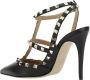 Valentino Garavani Zwarte Leren Pumps met Puntige Neus Black Dames - Thumbnail 3