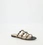 Valentino Garavani Zwarte leren Rockstud sandalen Black Dames - Thumbnail 10