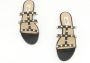 Valentino Garavani Zwarte leren Rockstud sandalen Black Dames - Thumbnail 14