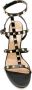 Valentino Garavani Zwarte Leren Sandalen met Rockstud Decoratie Black Dames - Thumbnail 2