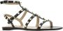 Valentino Garavani Zwarte Leren Sandalen Ss22 Black Dames - Thumbnail 2