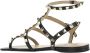 Valentino Garavani Zwarte Leren Sandalen Ss22 Black Dames - Thumbnail 3