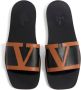 Valentino Garavani Zwarte Leren Sandalen Superstar Slides Black Heren - Thumbnail 3