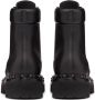 Valentino Garavani Zwarte leren studs laarzen Black Dames - Thumbnail 2