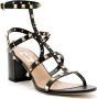 Valentino Garavani Zwarte Leren Studs Sandalen Black Dames - Thumbnail 4