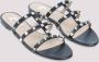 Valentino Garavani Zwarte leren Rockstud sandalen Black Dames - Thumbnail 8