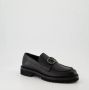 Valentino Garavani Zwarte leren VLogo Mocassins Black - Thumbnail 3