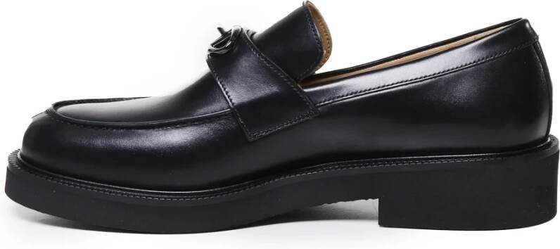 Valentino Garavani Zwarte Loafer Platte Schoenen Black Heren