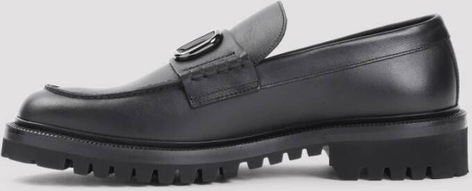 Valentino Garavani Zwarte Loafer Schoenen voor Mannen Black Heren