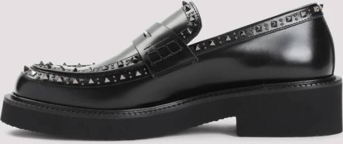 Valentino Garavani Zwarte Loafer Schoenen voor Mannen Black Heren