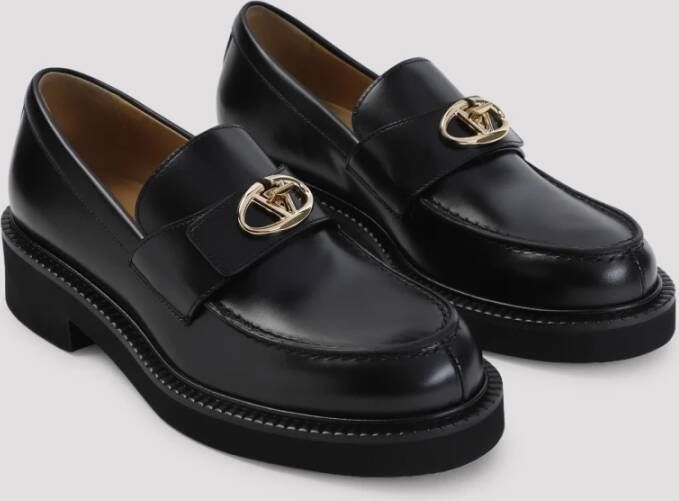 Valentino Garavani Zwarte Loafer Schoenen voor Vrouwen Black Dames