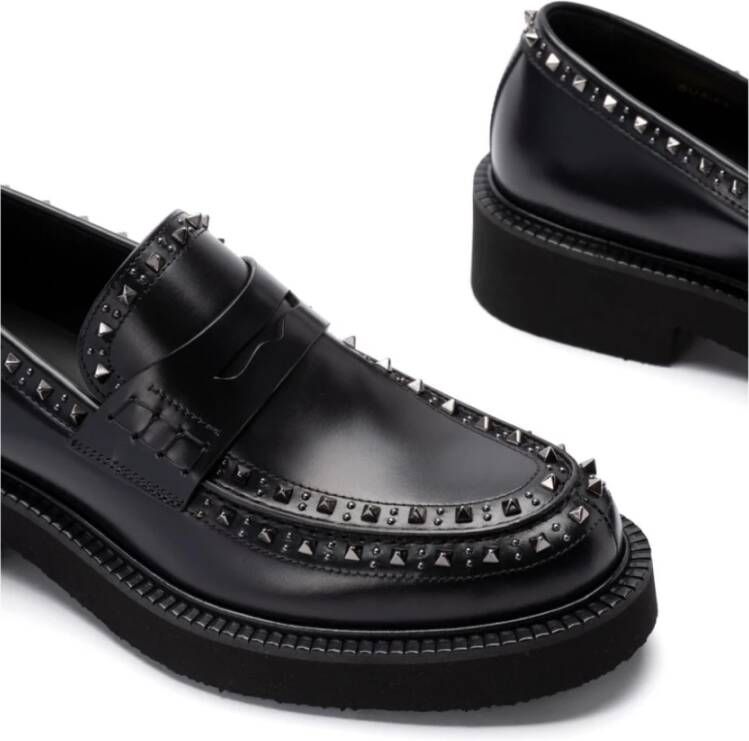 Valentino Garavani Zwarte Mocassins voor Mannen Aw24 Black Heren