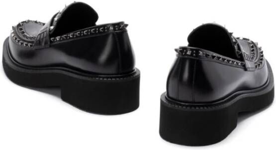 Valentino Garavani Zwarte Mocassins voor Mannen Aw24 Black Heren