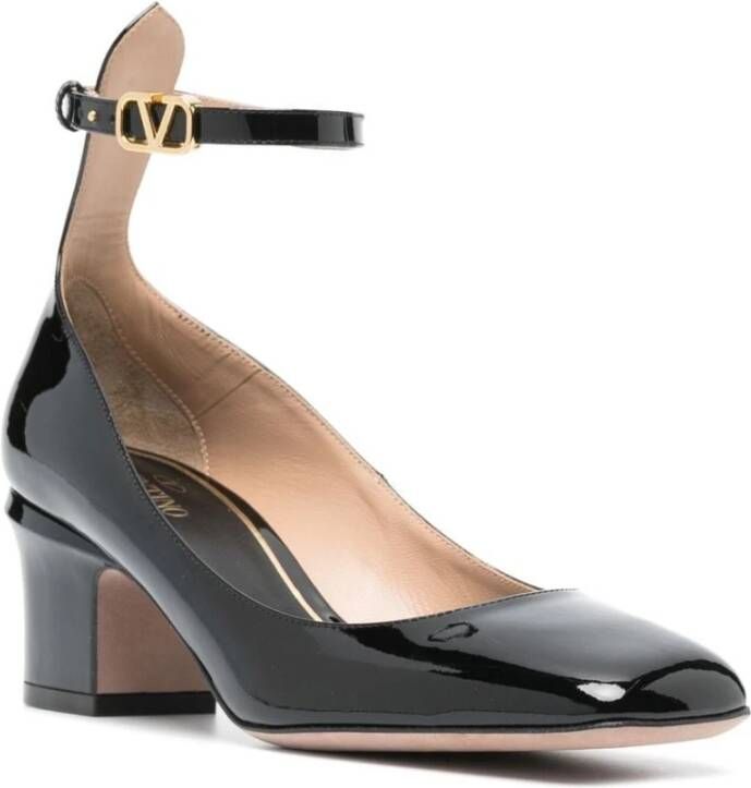 Valentino Garavani Zwarte Patentleren Gesp Pumps Black Dames