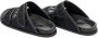 Valentino Garavani Zwarte Platte Sandalen Iconographe Aw24 Black Heren - Thumbnail 3