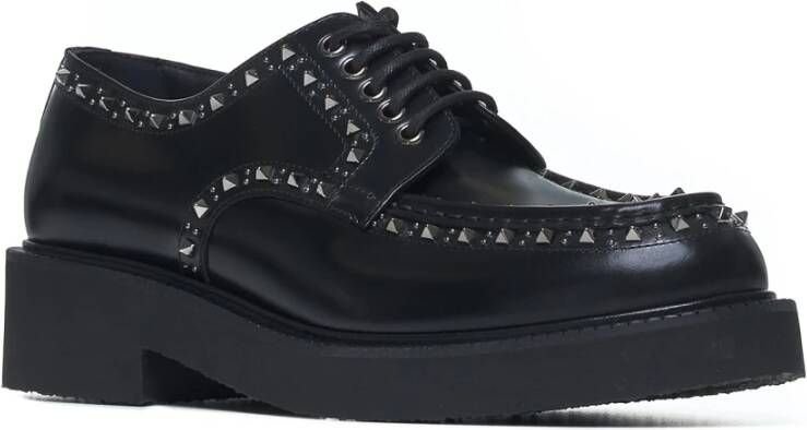 Valentino Garavani Zwarte platte schoenen Elegante stijl Black Heren