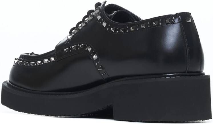 Valentino Garavani Zwarte platte schoenen Elegante stijl Black Heren