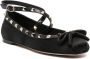 Valentino Garavani Zwarte platte schoenen met studs Black Dames - Thumbnail 2