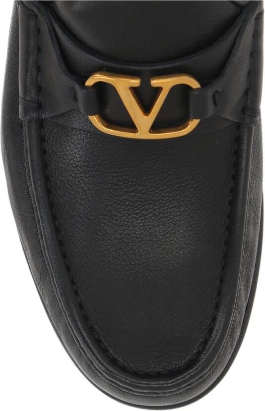 Valentino Garavani Zwarte platte schoenen met VLogo Signature Black Heren