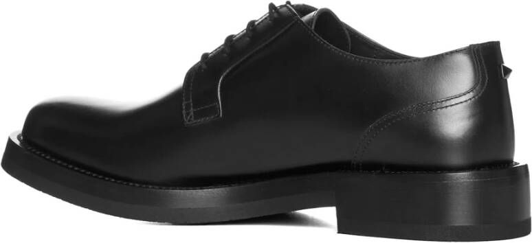 Valentino Garavani Zwarte platte schoenen Rockstud pomp Black Heren