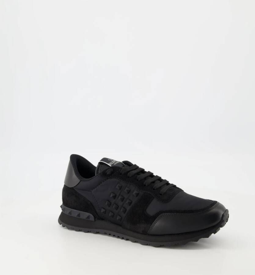 Valentino Garavani Zwarte Rockrunner Sneakers Black Heren