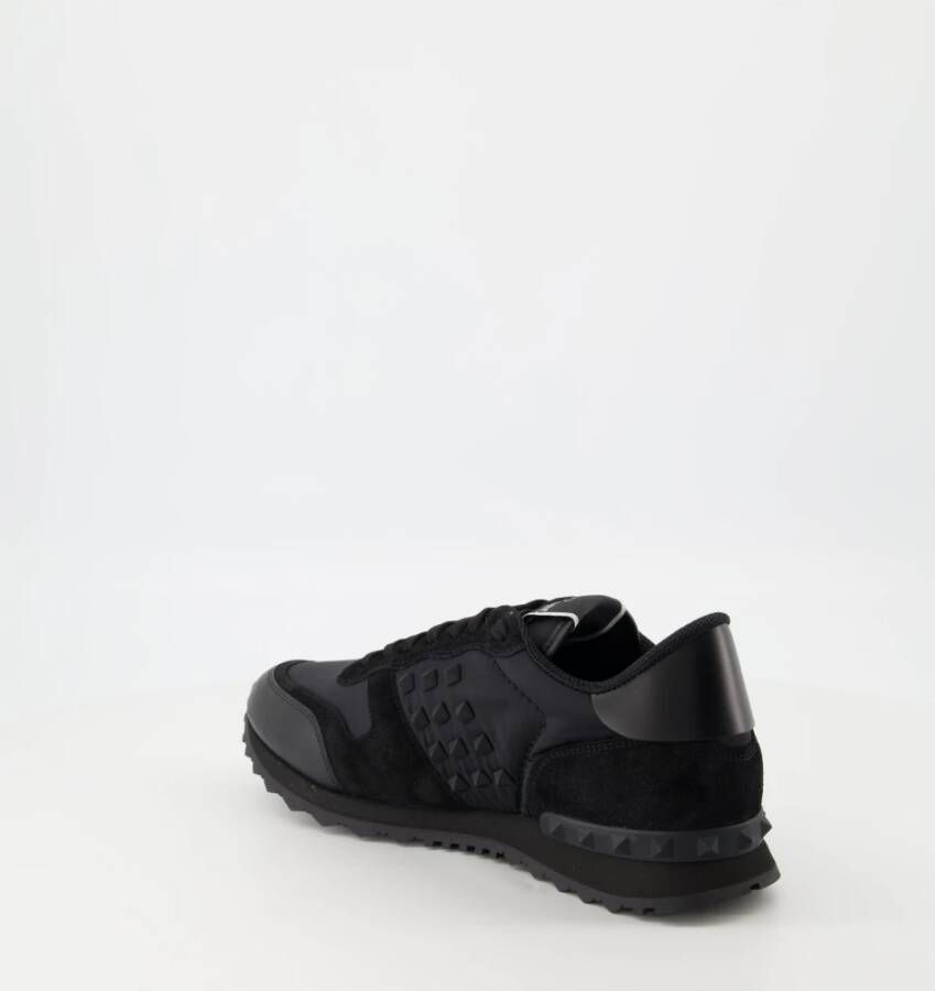 Valentino Garavani Zwarte Rockrunner Sneakers Black Heren