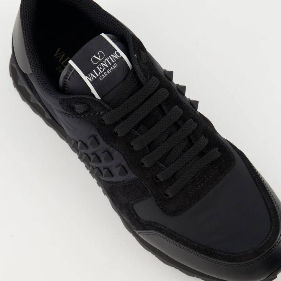 Valentino Garavani Zwarte Rockrunner Sneakers Black Heren