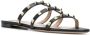 Valentino Garavani Zwarte leren Rockstud sandalen Black Dames - Thumbnail 2