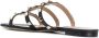 Valentino Garavani Zwarte leren Rockstud sandalen Black Dames - Thumbnail 3