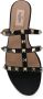 Valentino Garavani Zwarte leren Rockstud sandalen Black Dames - Thumbnail 4