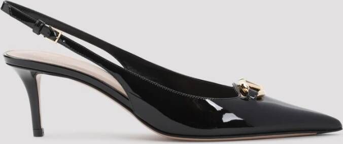 Valentino Garavani Zwarte Sling Back Vlogo Pumps Black Dames