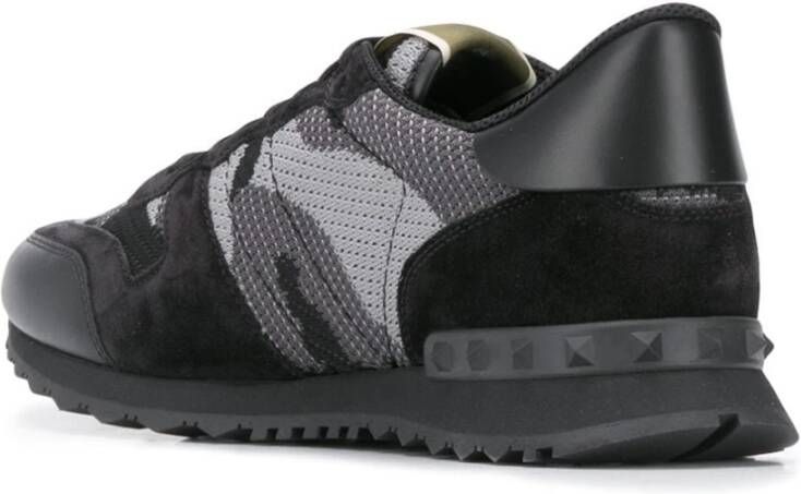 Valentino Garavani Zwarte Sneakers met Logo Black Heren