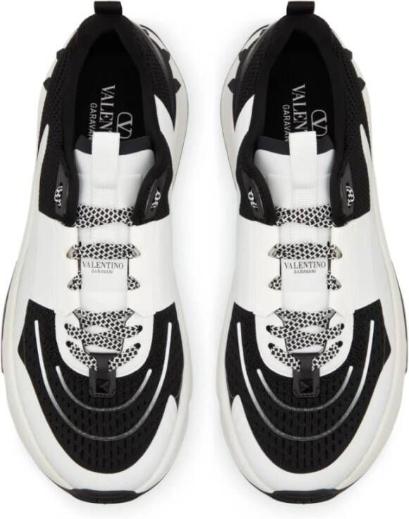 Valentino Garavani Zwarte Sneakers met Rockstud Details Black Heren