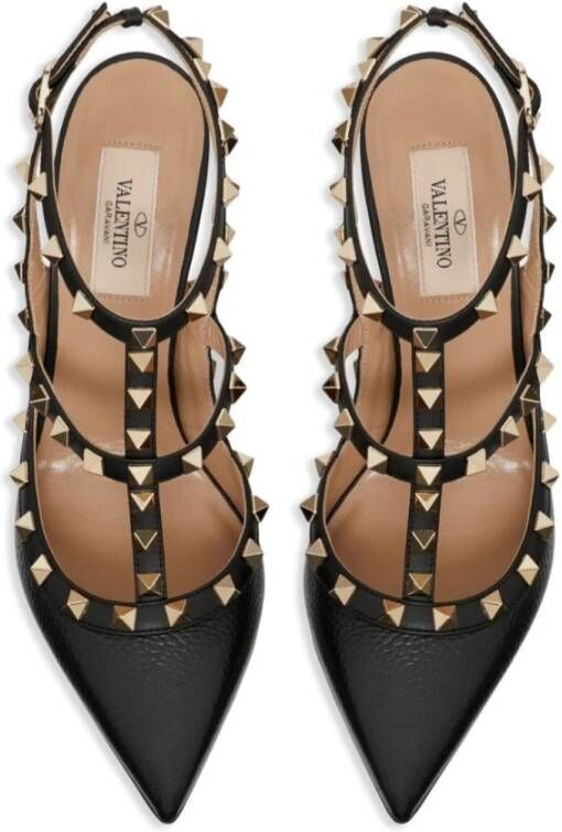 Valentino Garavani Zwarte Stiletto Hakken met Studs Black Dames