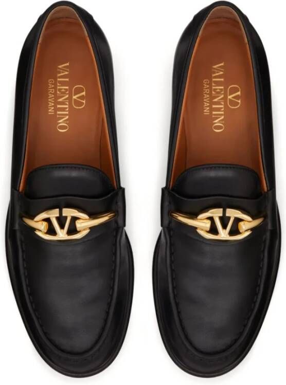 Valentino Garavani Zwarte VLogo Bold Edition Mocassin Black Dames