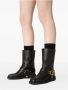 Valentino Garavani Zwarte VLogo Signature Square Toe Laarzen Black Dames - Thumbnail 4