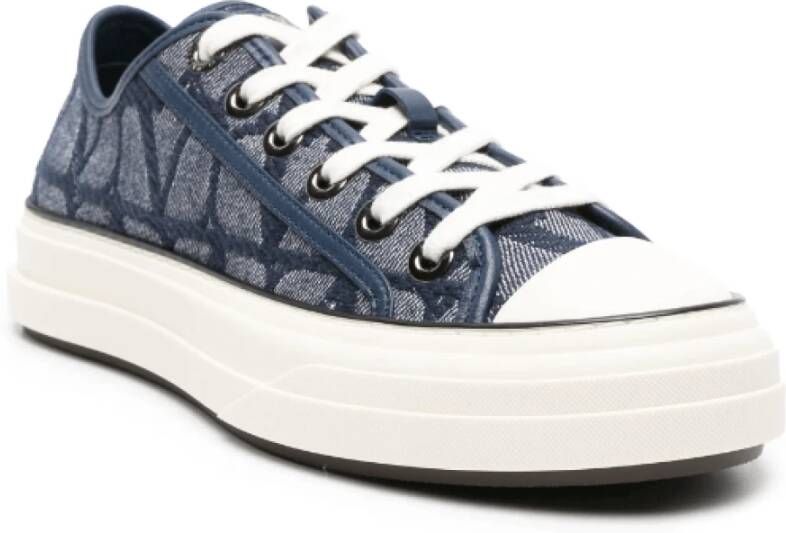 Valentino Iconographe Denim Sneakers Blue Dames