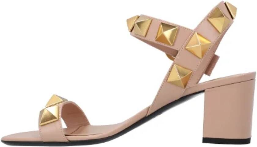 Valentino Leather sandals Beige Dames