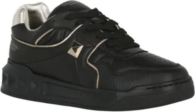 Valentino Garavani Leather sneakers Zwart Heren