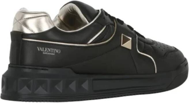 Valentino Garavani Leather sneakers Zwart Heren