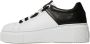 Valentino Leren Sneaker Wit Zwart Dames White Dames - Thumbnail 2