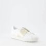 Valentino Garavani Leren vetersneakers voor vrouwen White Dames - Thumbnail 2