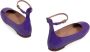 Valentino Tan-Go leren balletflats Purple Dames - Thumbnail 3